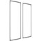 Ekena Millwork 28-in. W x 72-in. H Ashford Panel Moulding Kit Double Panel PMLKAS28X72B - alternate 6
